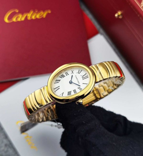 Cartier Baignoire Watch Gold Diamond Case - Image 8