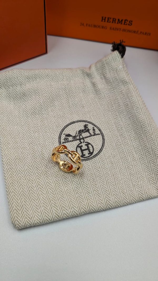 Hermes Chain D'Ancre Danae Band Ring - Image 2