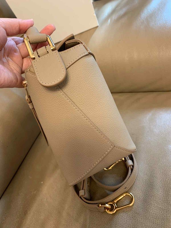 Small Puzzle bag in soft grained calfskin - Image 2