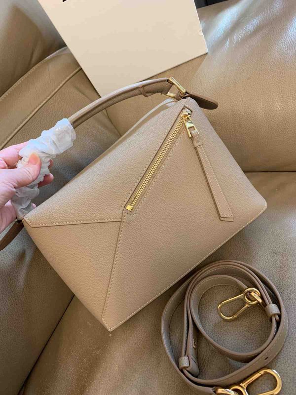 Small Puzzle bag in soft grained calfskin - Image 3