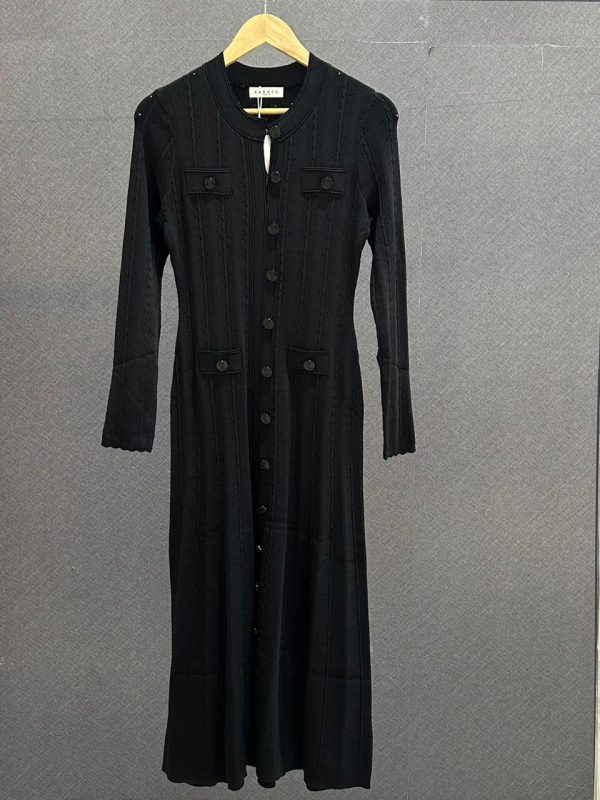 Sandro Velvet-effect knit maxi dress - Image 2