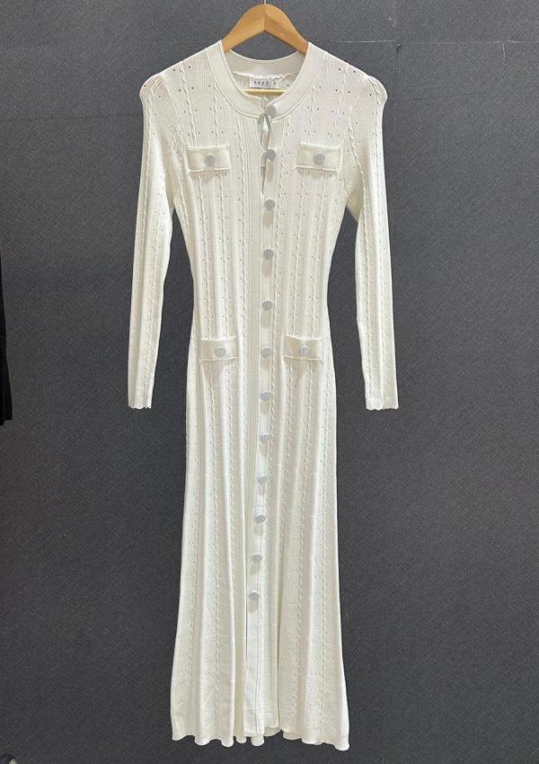 Sandro Velvet-effect knit maxi dress - Image 3