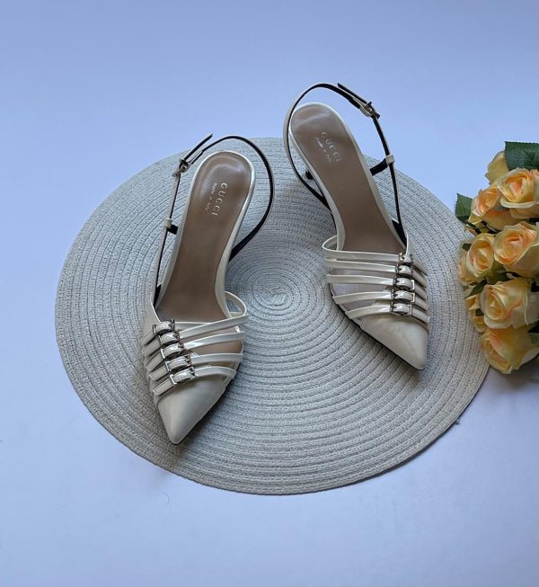 Gucci Leather Slingback Pumps For Women - Image 2