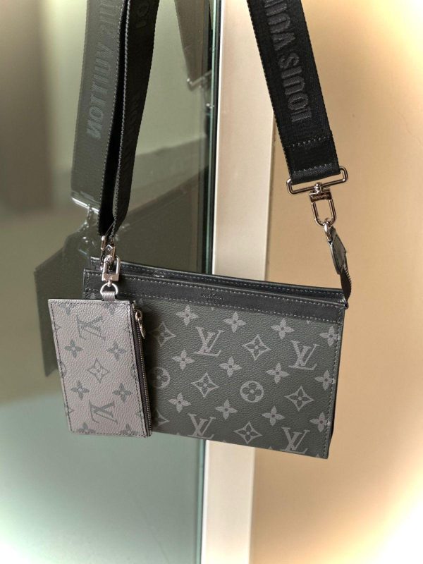 Louis Vuitton Monogram Eclipse Gaston Wearable Wallet - Image 2