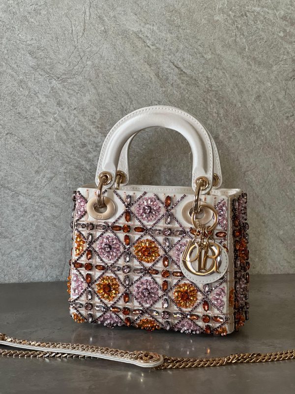 Dior Multicolour Embellished Lady Dior Limited Edition