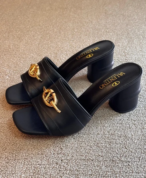 Valentino Garavani VLogo Signature Leather Mules