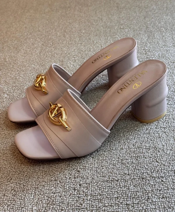 Valentino Garavani VLogo Signature Leather Mules - Image 2