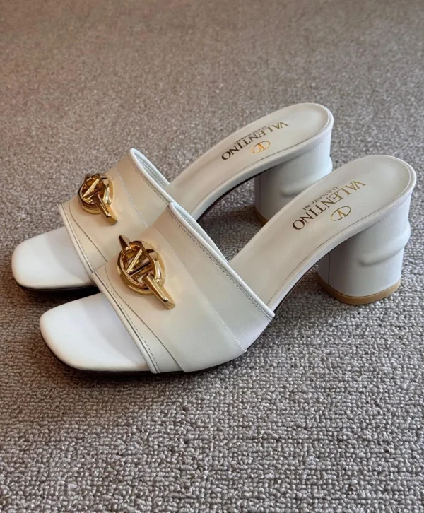 Valentino Garavani VLogo Signature Leather Mules - Image 3
