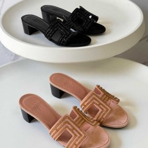 hermes oran sandals with crystals​