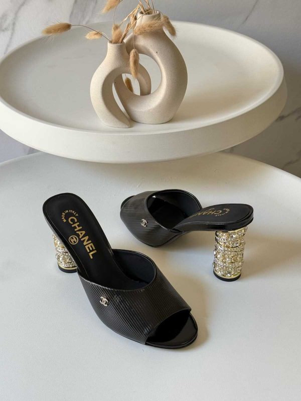 Chanel Pearl Embellished Heels