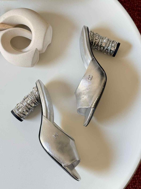 Chanel Pearl Embellished Heels