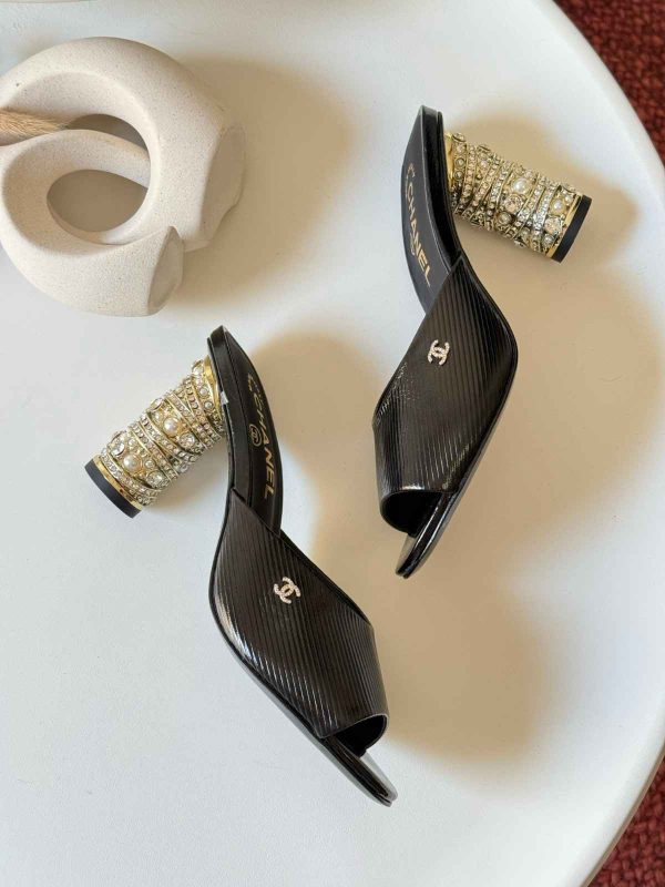 Chanel Pearl Embellished Heels
