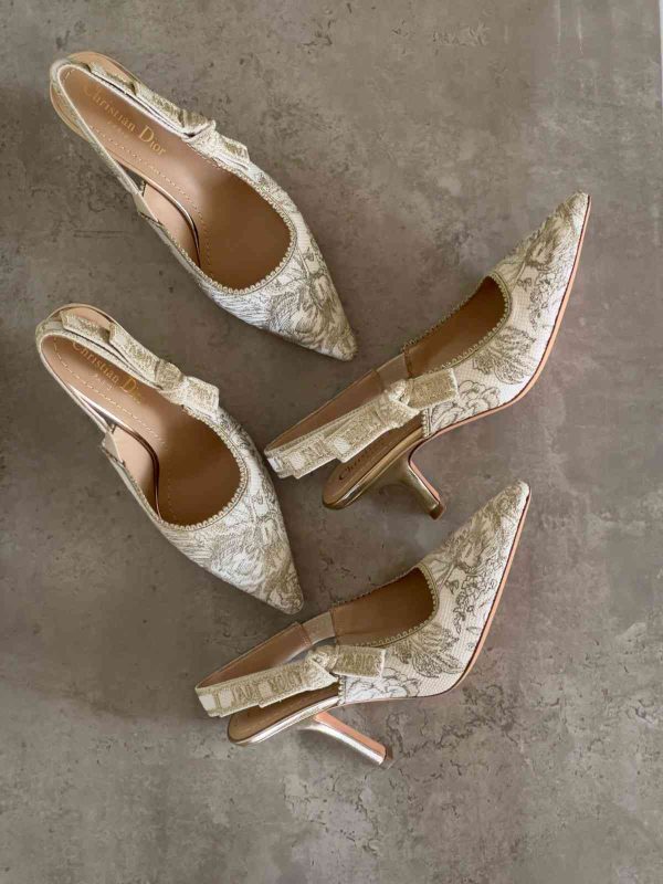 dior j'adior gold tone heels​