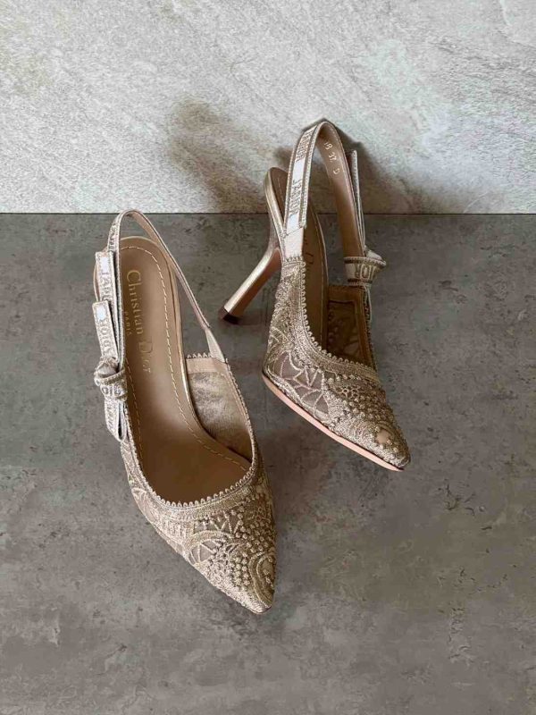 dior j'adior gold tone heels​