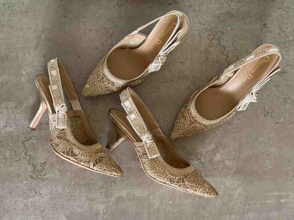 dior j'adior gold tone heels​