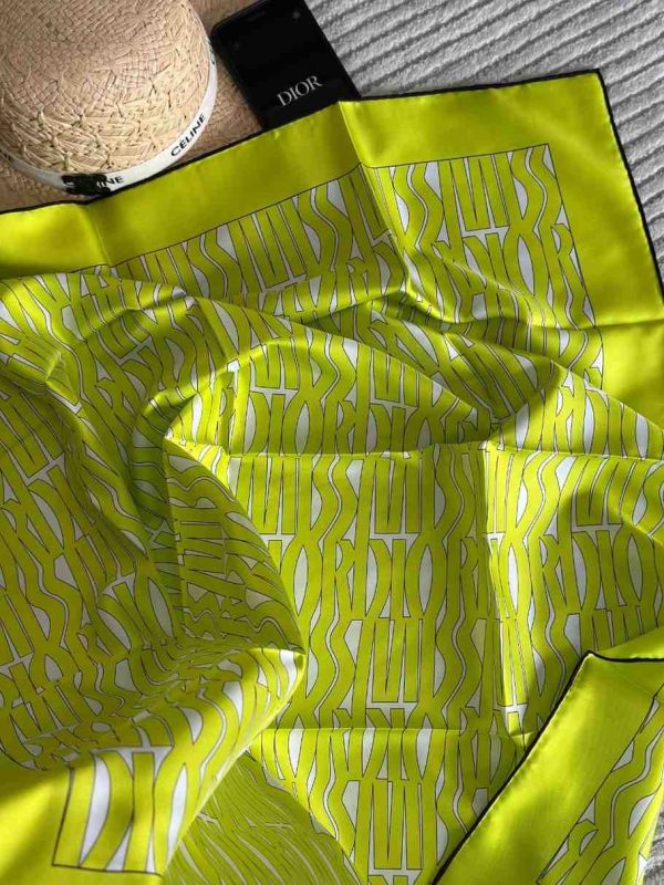 dior scarf neon colour