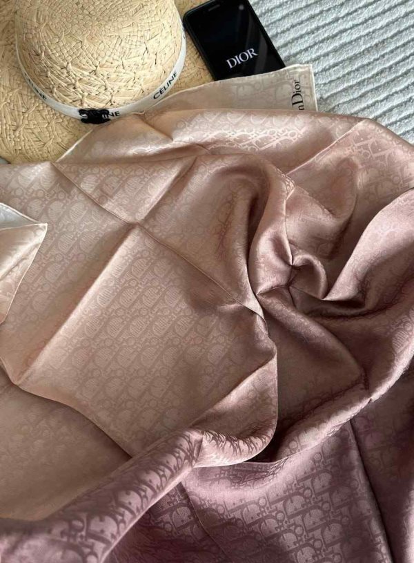 Dior Oblique Pattern Silky Scarf