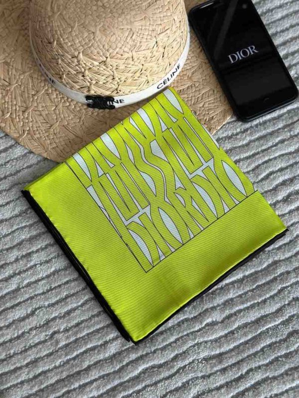 dior scarf neon colour
