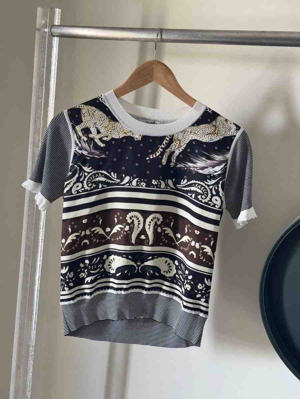 Hermes Short Sleeve Sweater For Women
