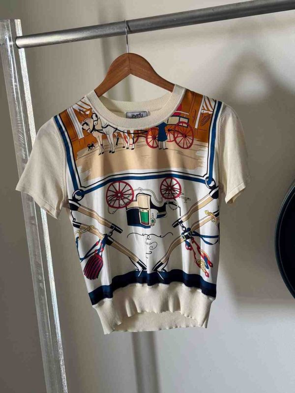 Hermes Short Sleeve Sweater For Women