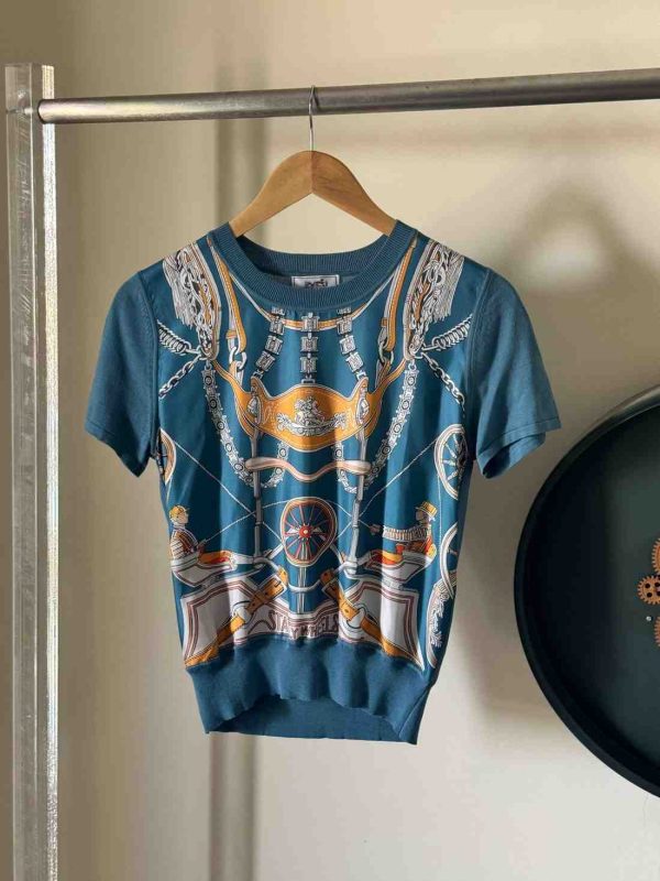 Hermes Short Sleeve Sweater For Women