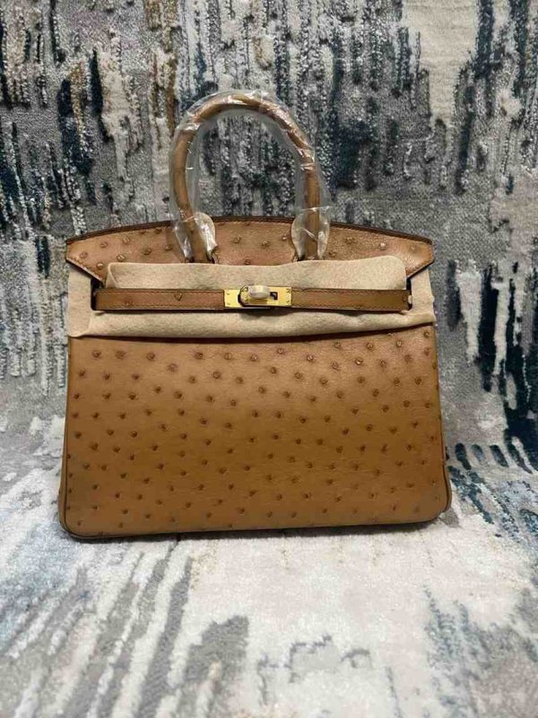 hermes ostrich birkin​ 25 brown