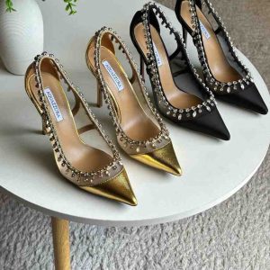 aquazzura crystal crush 105 pumps