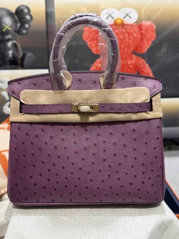 hermes ostrich birkin​ 25 light purple