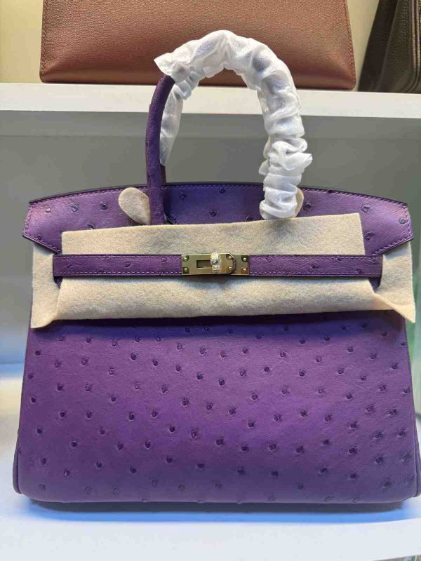 hermes ostrich birkin​ 25 purple