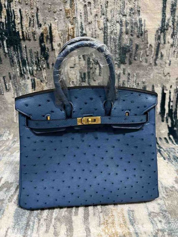 hermes ostrich birkin​ 25 dark blue
