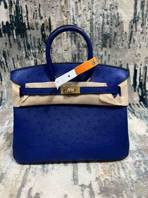 hermes ostrich birkin​ 25 royal blue