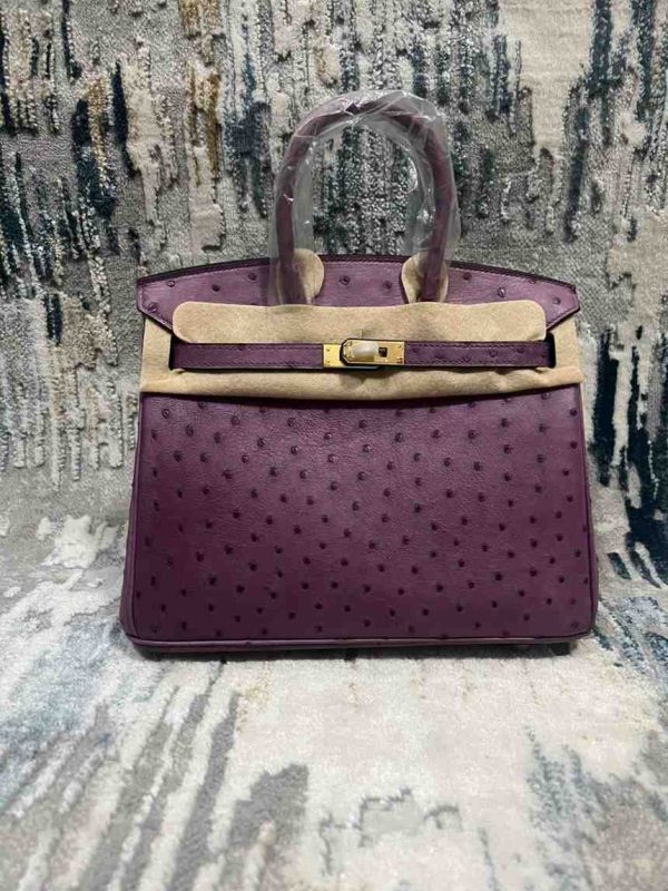 hermes ostrich birkin​ 25 purple