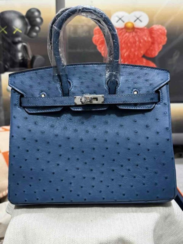 hermes ostrich birkin​ 25 dark blue
