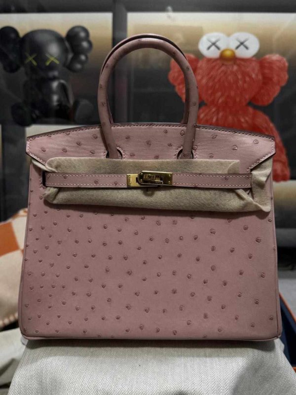 hermes ostrich birkin​ 25 baby pink