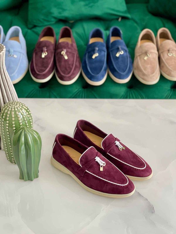 loro piana summer walk woman​ maroon