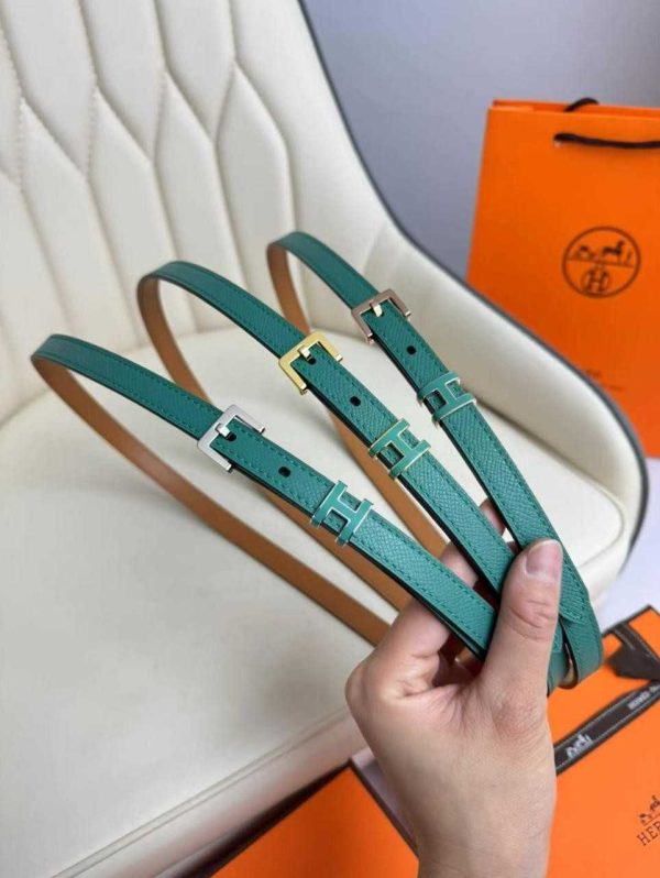 Hermès Pop H 15 belt green