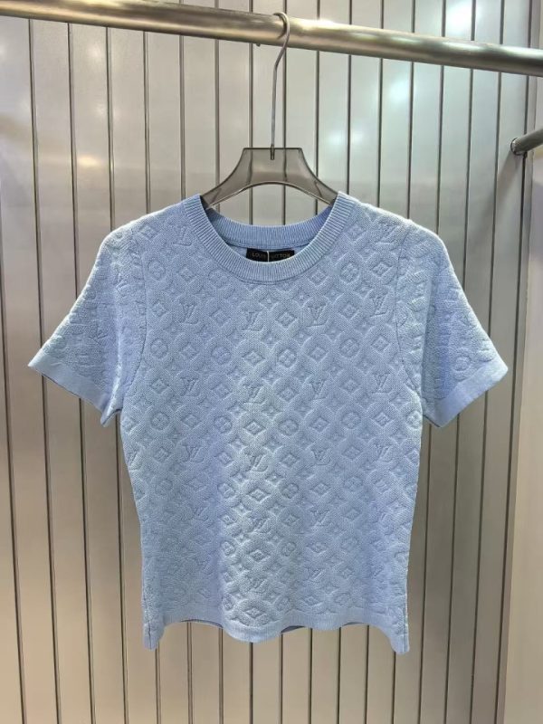 Lv Logo Printed T-shirt For Women - Image 2