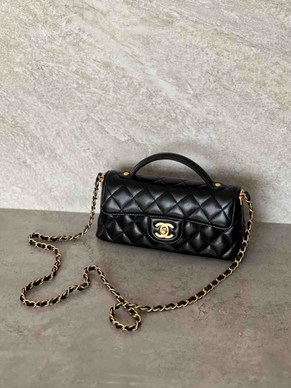 Chanel 21S top handle black bag
