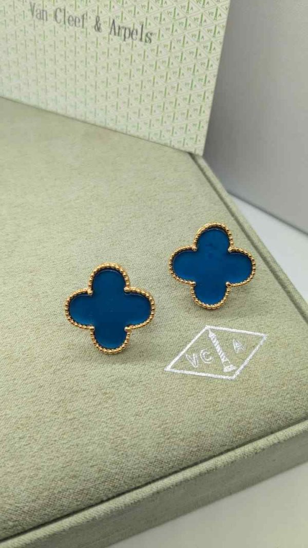 van cleef earrings BLUE