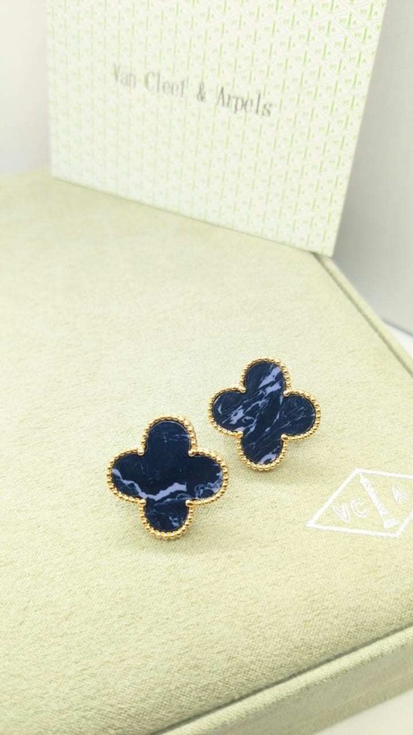 van cleef earrings ROYAL BLUE