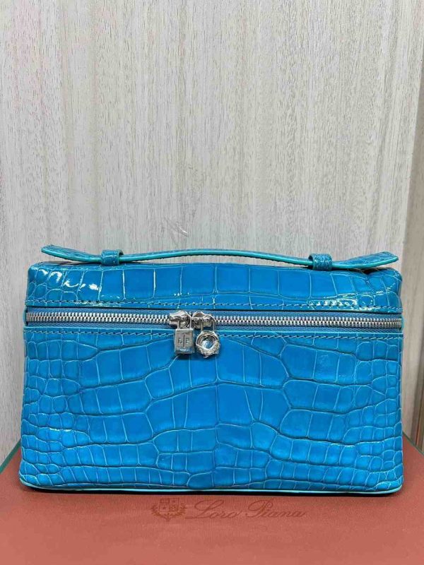 loro piana L19 crocodile blue