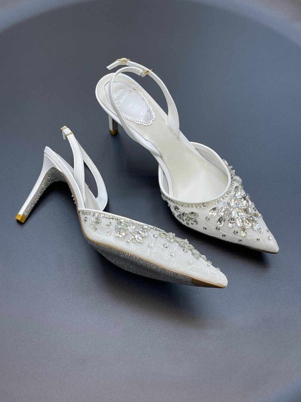 Rene Caovilla Cinderella Crystal Embellished Sandals In Dubai - Image 5