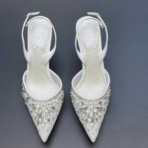 Rene Caovilla Cinderella Crystal Embellished Sandals In Dubai