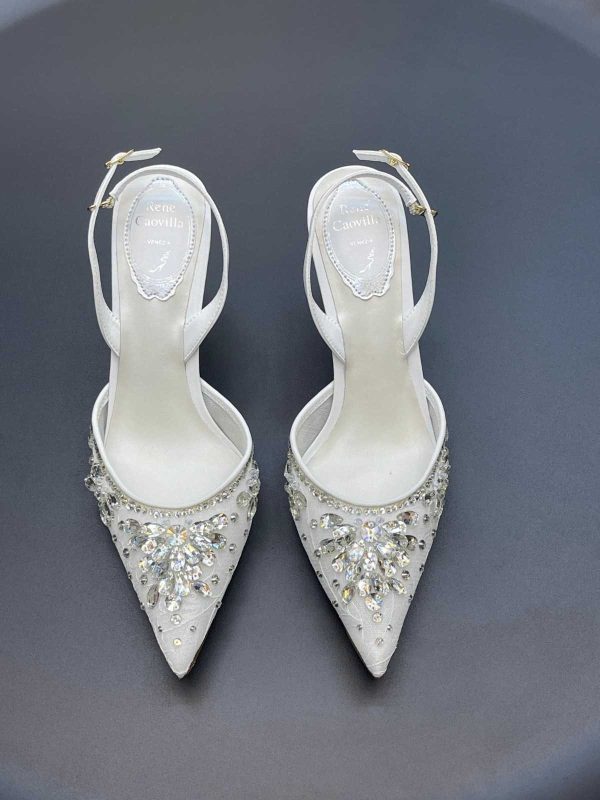 Rene Caovilla Cinderella Crystal Embellished Sandals In Dubai