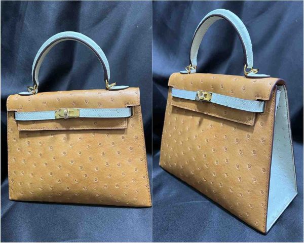 hermes ostrich sellier 25