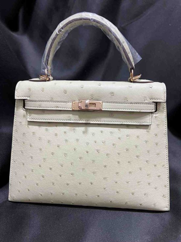 hermes ostrich sellier 25