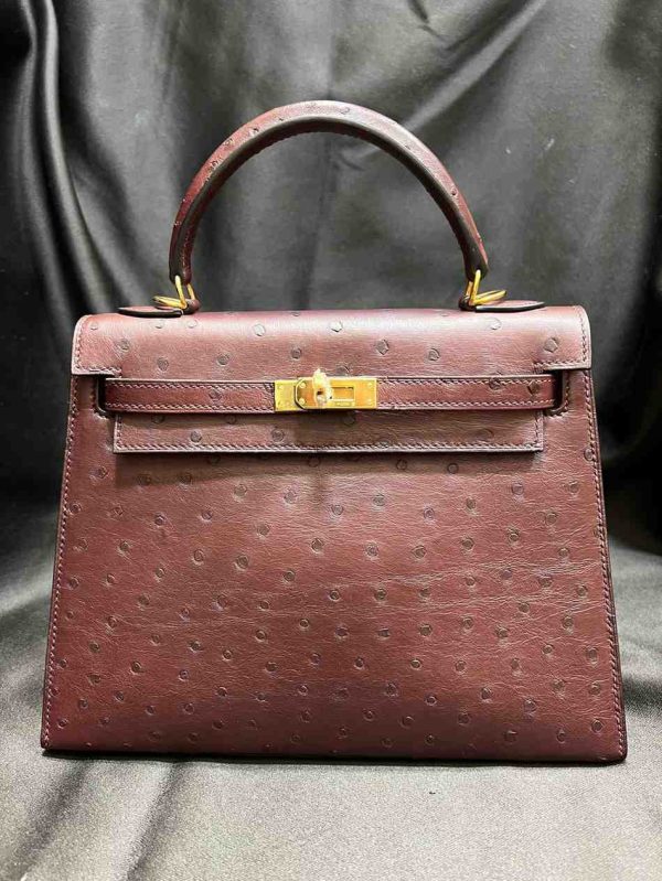 hermes ostrich sellier 25