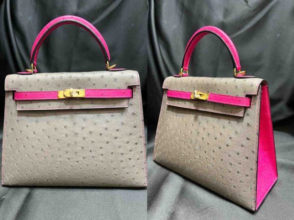 hermes ostrich sellier 25