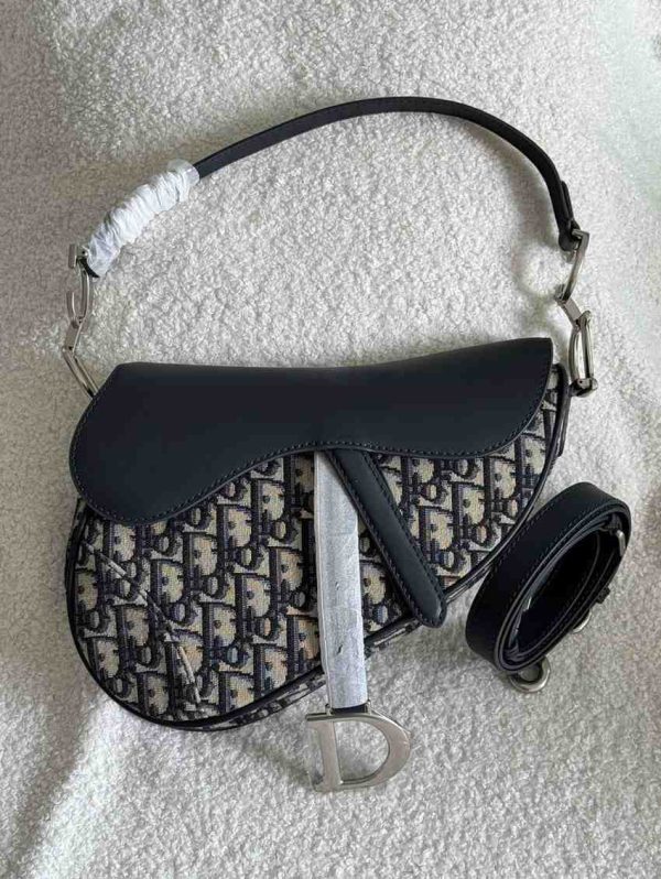 dior mini saddle bag black