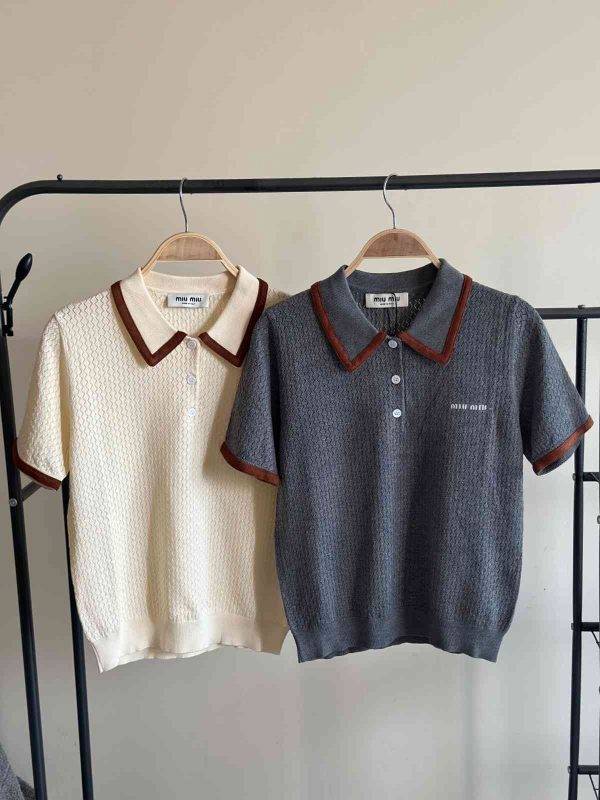 miu miu polo tops